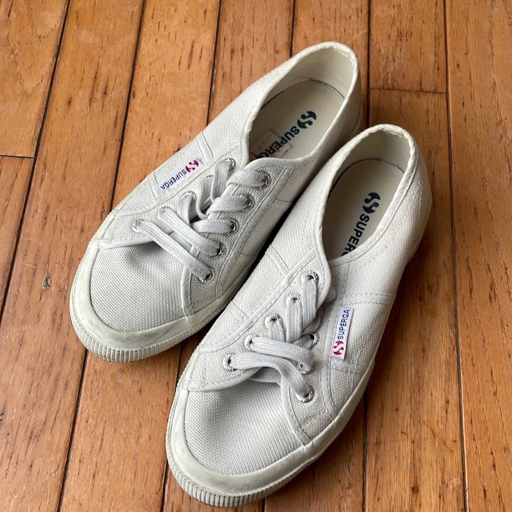 Superga sneakers white 36 euro size size 6 US
